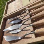Set de 5 Couteaux à Peindre Professionnels Viva Decor (Coffret en Bois)