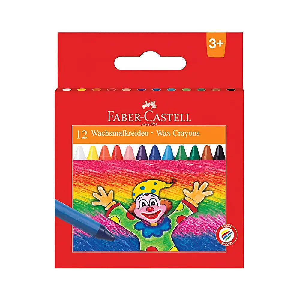 173_2a392bc7-bf6c-4e3d-ae9c-e0e4af9779f4 Faber-Castell Boîte de 12 Crayons de Cire Jumbo – Image 1