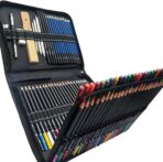 Coffret de Dessin Professionnel 76 Pièces – Kit Complet d'Esquisse avec Carnet et Accessoires
