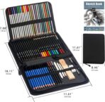 Coffret de Dessin Professionnel 76 Pièces – Kit Complet de Croquis et Dessin avec Accessoires – Image 3