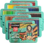 Coffret de 240 Crayons de Couleur Professionnels KALOUR Premium – Boîte Métallique