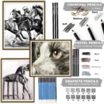 Coffret de Dessin Professionnel 76 Pièces – Kit Complet de Croquis et Dessin avec Accessoires – Image 2