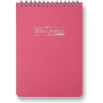 Bloc-Notes Sténo Mintra B6 Spirale – 80 Feuilles Lignées Rouge