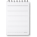 Bloc-Notes Sténo Mintra B6 Spirale – 80 Feuilles Lignées Rouge – Image 2
