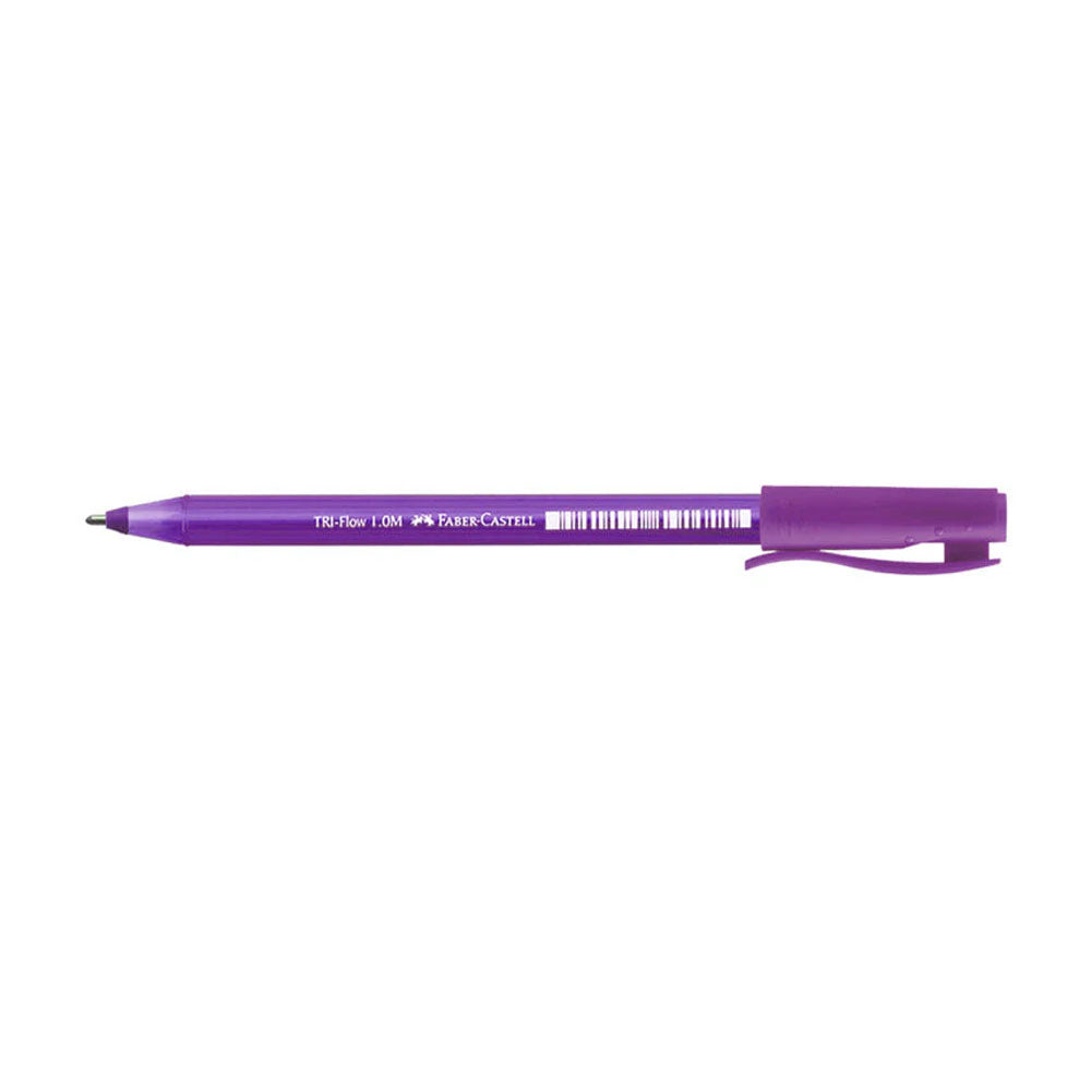 84_58d8f585-a178-4816-b98f-51692903faa0 Faber-Castell Stylo à Bille Tri Flow - Violet – Image 1