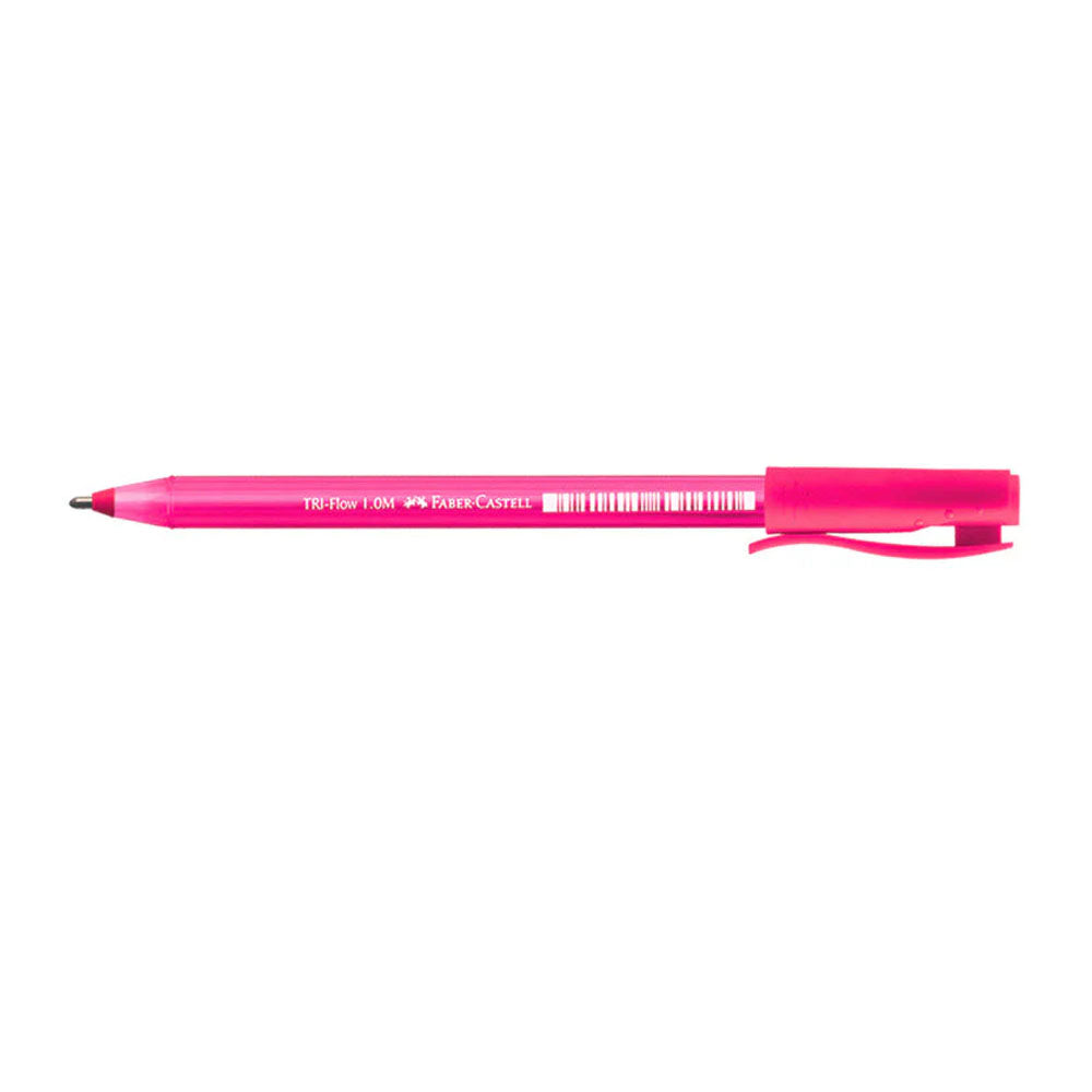 86_cd715b84-a332-4bcb-a7a2-91eb951c0d38 Faber-Castell Stylo à Bille Tri Flow - Rose – Image 1