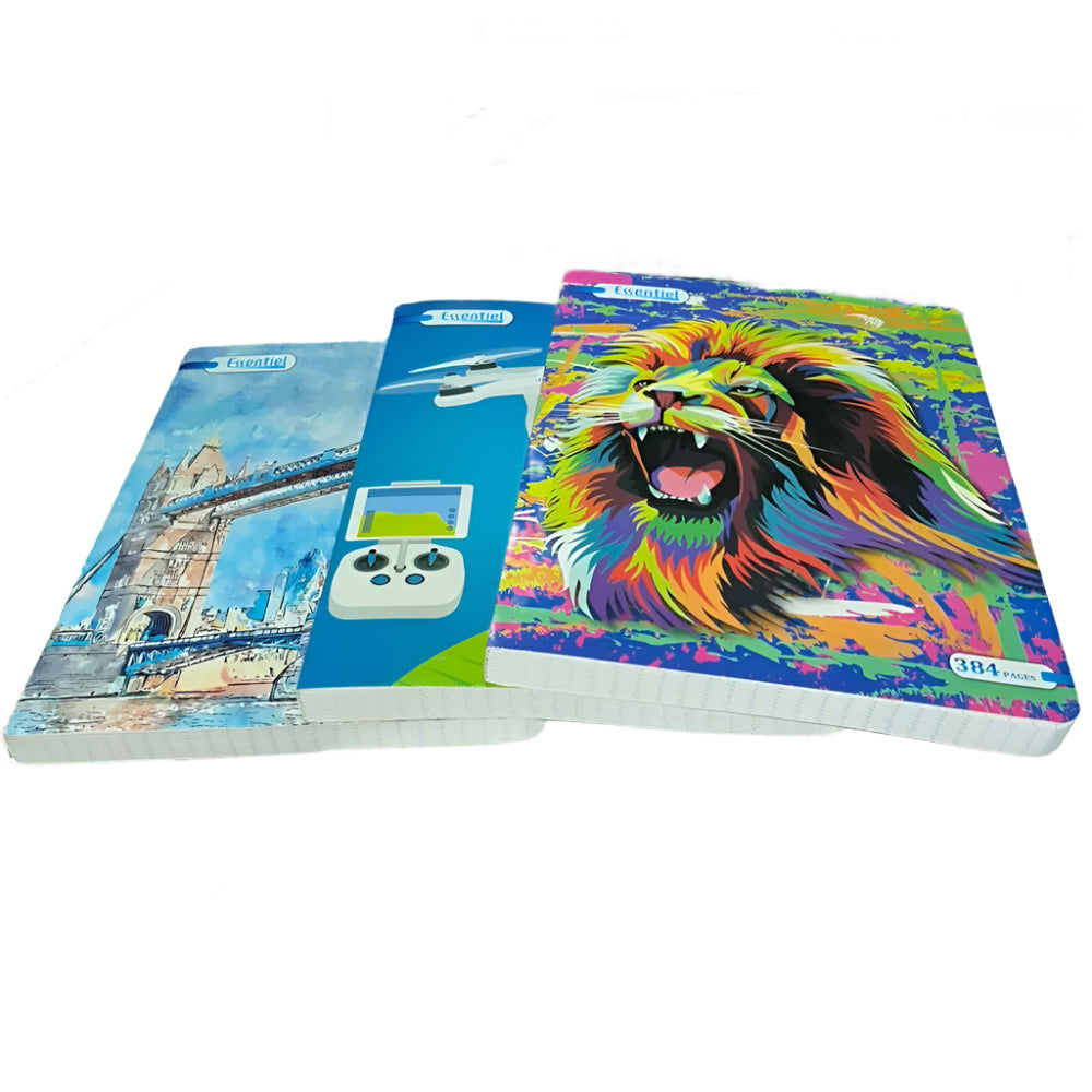 Essentiel_Cahier_Broch_60g_A4_384_PagesTitre_9_6f6f62f8-ff84-47fc-8347-51b1a0498204 Essentiel Cahier Broché 60g A4 – 384 Pages (Couverture Aléatoire) – Image 1