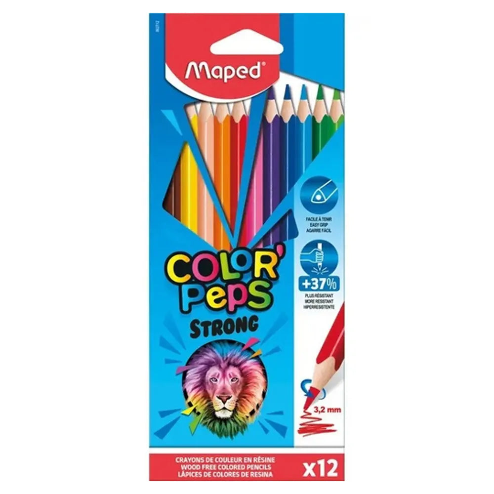 Maped_Bo_te_de_12_Crayons_color_peps_Strong_18cmTitre8_9d89992c-769e-40c9-90e2-1b9c9bc2f111 Maped Boîte de 12 Crayons color'peps Strong 18cm – Image 1
