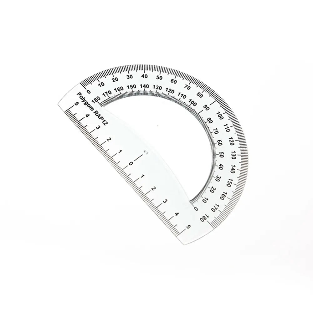rapporteur Polygom Rapporteur 12cm 180° – Image 1